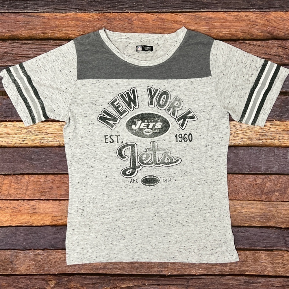 New York Jets Womens SOFT NFL Football Crewneck SOFT Tshirt